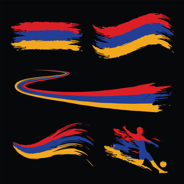 recommend clip art: Armenia flag and soccer