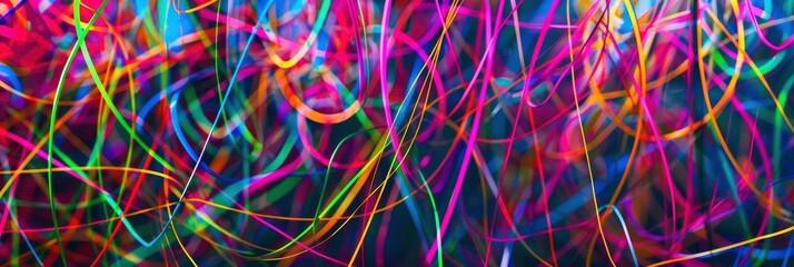 Abstract Texture Background With Chaotic, Energetic Lines In Bright Colors, Abstract Texture Background