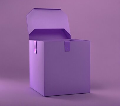 Purple packaging box