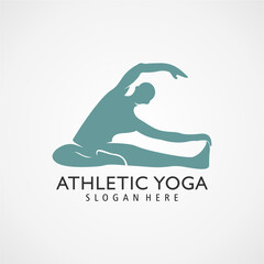 yoga logo vector template illustration design