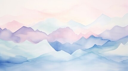 illustration watercolor mountains multicolored wallpaper background