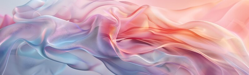 Obraz premium An elegant abstract background of purple waves with a silk-like texture.