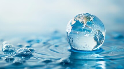 World Water Monitoring Day Concept. Background for World Environment Day and World Water Day