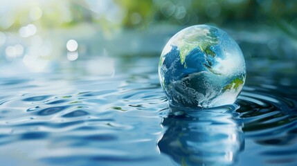 World Water Monitoring Day Concept. Background for World Environment Day and World Water Day