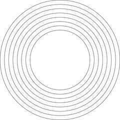 Concentric circle elements. Design geometric