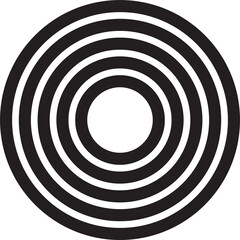 Concentric circle elements. Design geometric
