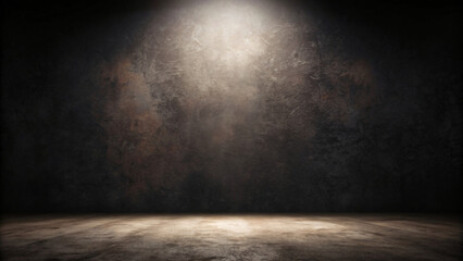 Grungy dark textured wall for background design with space for text