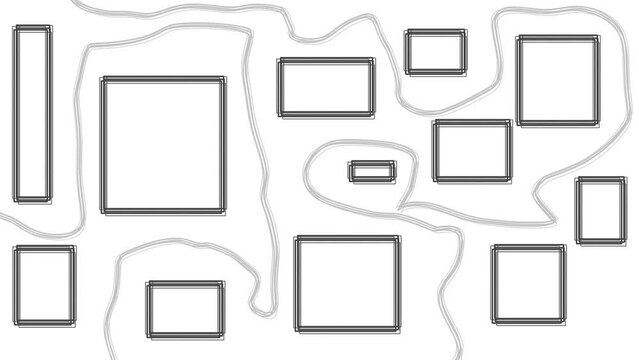 Frames flicker or change on the screen, and there are striped borders between them.