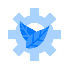Sustainability Blue Flat