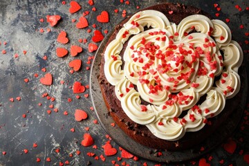 Heart shaped chocolate bread to celebrate birthdays etc. - Powered by Adobe