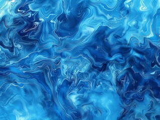 Obraz premium The image is a blue and white swirl pattern that resembles water