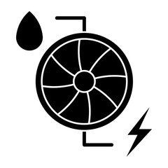 Hydropower Glyph