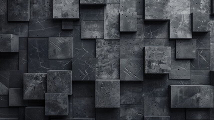 Abstract monochrome geometric wall texture