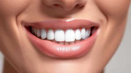Dental care - Beautiful smile of healthy woman, teeth, oral hygiene, dentistry