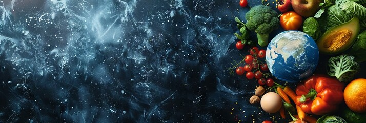 Background for Healthy Food Concept. World Vegetarian Day Concept. 