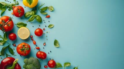 Obraz premium World Vegetarian Day Concept. Background for Healthy Food Concept