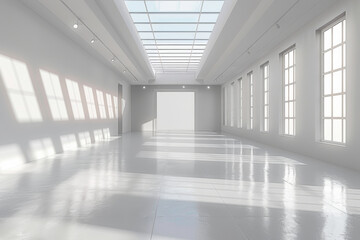 Fototapeta premium Empty hall of modern architectures&nbsp; 