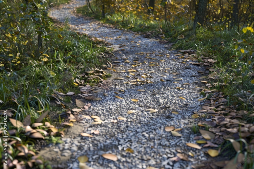 Poster macro image capturing the rough surface of a rocky path with a few sizable rocks. wilderness explora