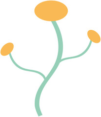 Illustration of an organic branch