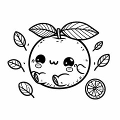 Fruit Fun: Simple and Cute Coloring Pages