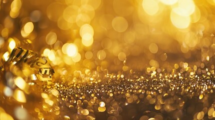 new year 2025, gold sparkling 2025 design with bokeh. gold wallpaper designs 2025