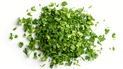 Fototapeta premium green grass background or herbs isolated on white 