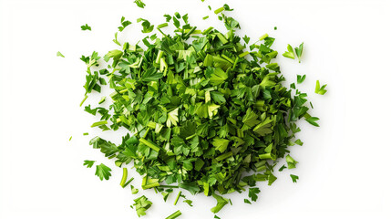 Naklejka premium fresh green grass herbs isolated on white 