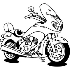 Motorbike icon. Great for riders, transportation, adventure etc