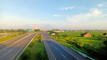 surakarta freeway in the morning 