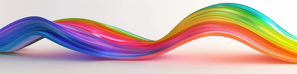 Fototapeta premium AI art, colorful curve lines background