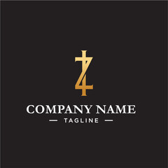 ZI fashion letter logo