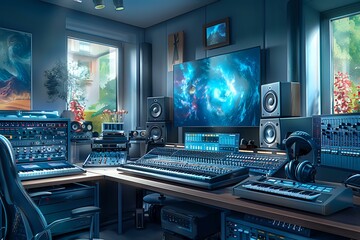 Fototapeta premium Creating immersive soundscapes through the art and science of sound engineering