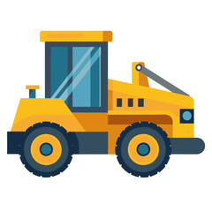 colorful vehicle illustration of bulldozer