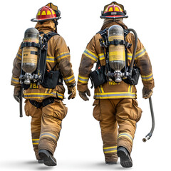 fireman with extinguisher