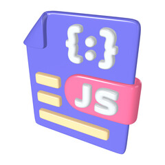 Javascript File 3D Illustration Icon