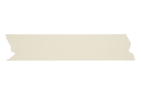 Torn masking paper tape isolated transparent