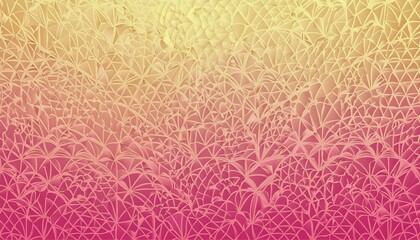 Pink and Yellow 3D Stucco Pattern Background. Elegant Light Decorative Wallpaper.