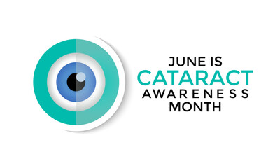 Cataract awareness month is observed every year in June. It cause by clouding on the lens of the eyes.