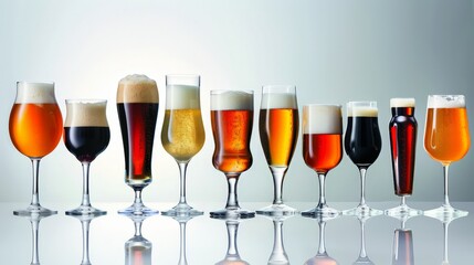 From the crisp bite of a lager to the bold flavor of an IPA, glasses of beer cater to every palate, offering a diverse array of options for discerning drinkers to explore and enjoy.