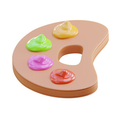 Color Palette education 3d icon