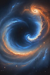 Stellar Nexus: Central Spiral Galaxy Nexus in Azure Cosmos
