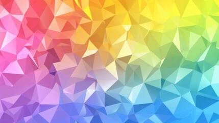 Fototapeta premium gradient colored triangle abstract background. Multicolor geometric triangle wallpaper,