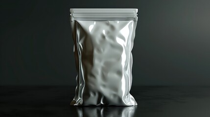 Mockup of product paper bag with zip lock