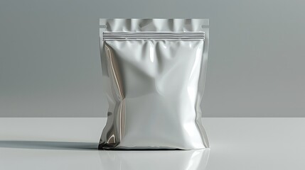 Mockup of product paper bag with zip lock