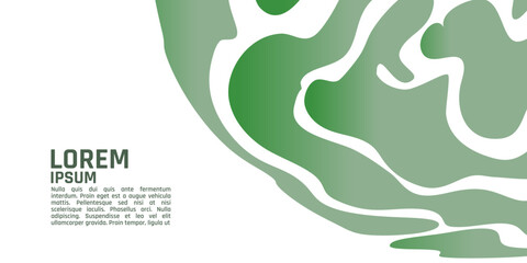 A green and white background with the word. The background is a swirl of green and white, giving it a dynamic and artistic feel