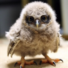 Fototapeta premium Adorable Baby Owl