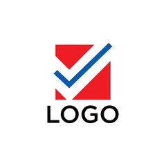 checklist logo with a simple and modern design for brand identity