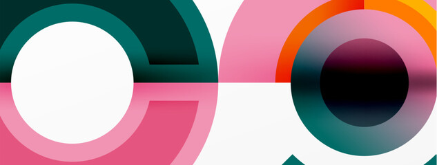 Trendy simple circle abstract background. Vector Illustration For Wallpaper, Banner, Background, Card, Book Illustration, landing page