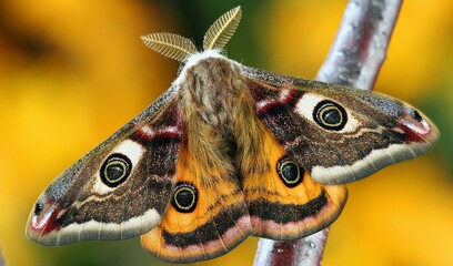 Colorful butterflies on the branch
