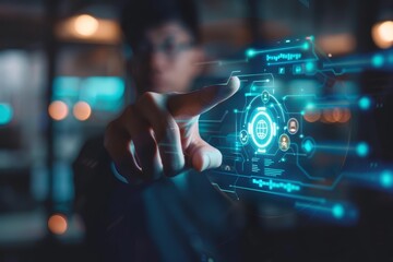 Closeup of a businessman